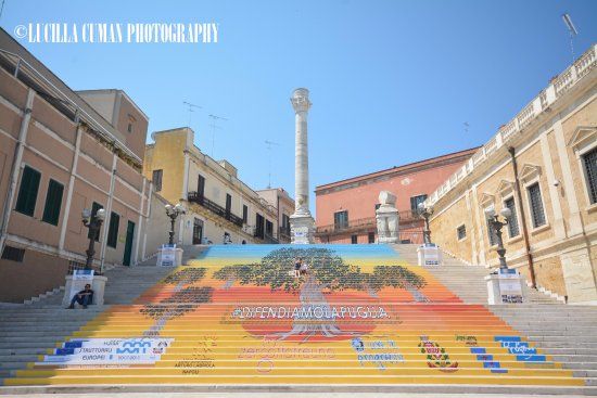De twee Romeinse zuilen in Brindisi